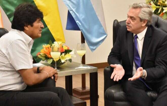 Alberto Fernández se reunió con Evo Morales en Bolivia