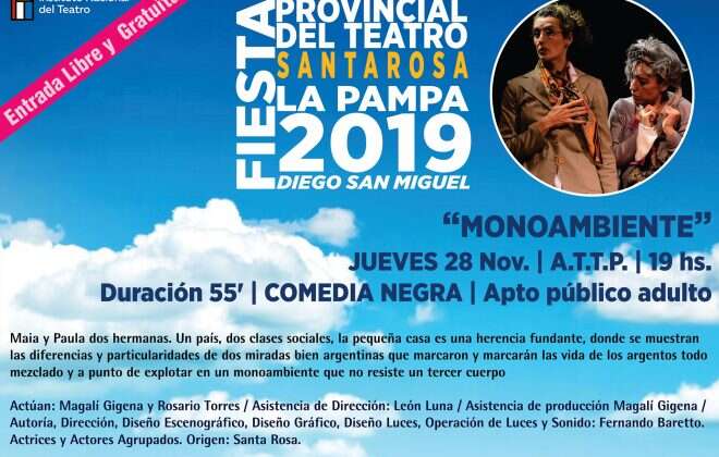 Comienza la Fiesta Provincial del Teatro en Santa Rosa