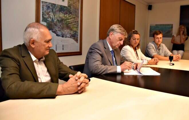 Aportes para mantenimientos de obras hídricas y desagÃ¼es pluviales en Colonia Barón y Toay