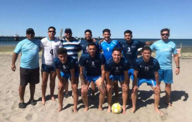 Fútbol playa: debut en el Patagónico