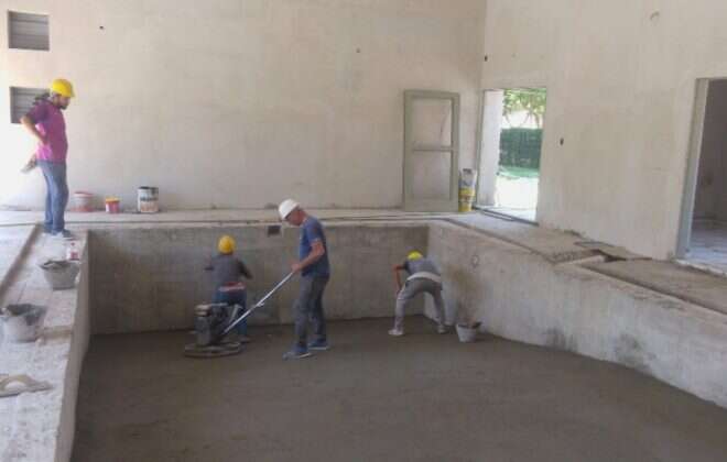 Avanza la construcción del natatorio en el Hospital Lucio Molas