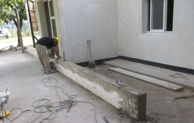 Avances en la refacción de la Posta Sanitaria de Quetrequén