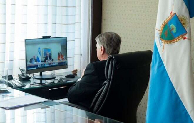 Ziliotto y otros mandatarios se reunieron con Alberto F. por videoconferencia para tratar la continuidad de la cuarentena