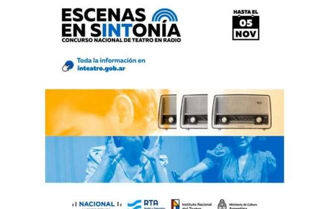 “Escenas en sINTonía”: Convocan a participar del Concurso Nacional de Teatro en Radio