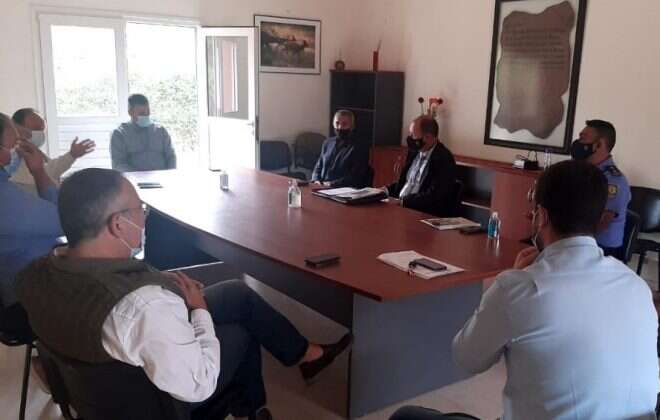 Seguridad se reunió con los intendentes de Ataliva Roca y Quehué