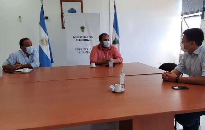 Seguridad se reunió con el intendente de Telén