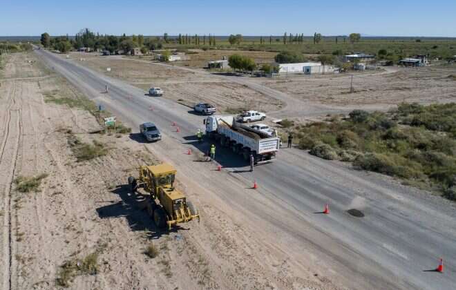 Se reactivó la obra en la ruta nacional 151
