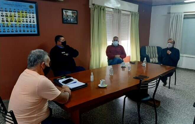 Seguridad mantuvo encuentros de trabajo en La Maruja y Realicó