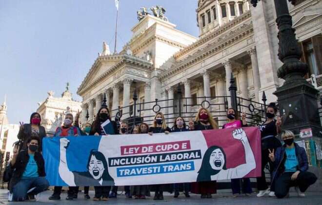 El Senado convirtió en ley el cupo laboral travesti trans