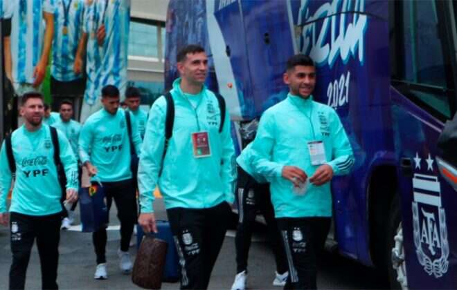 Con equipo confirmado la Selección ya está en Núñez, a la espera del duelo ante Perú