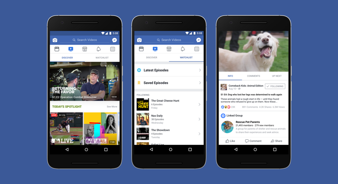 Facebook Watch: la nueva función de la plataforma que compite con Youtube