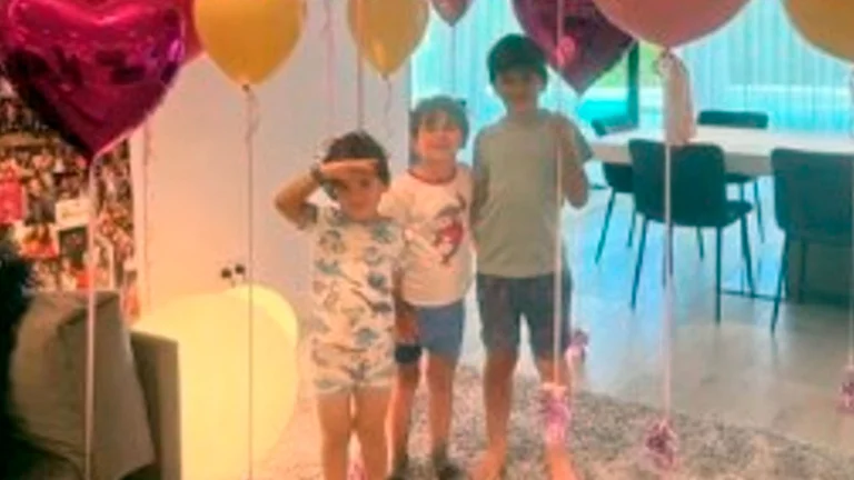La sorpresa que Lionel Messi y sus hijos le prepararon a Antonela Roccuzzo
