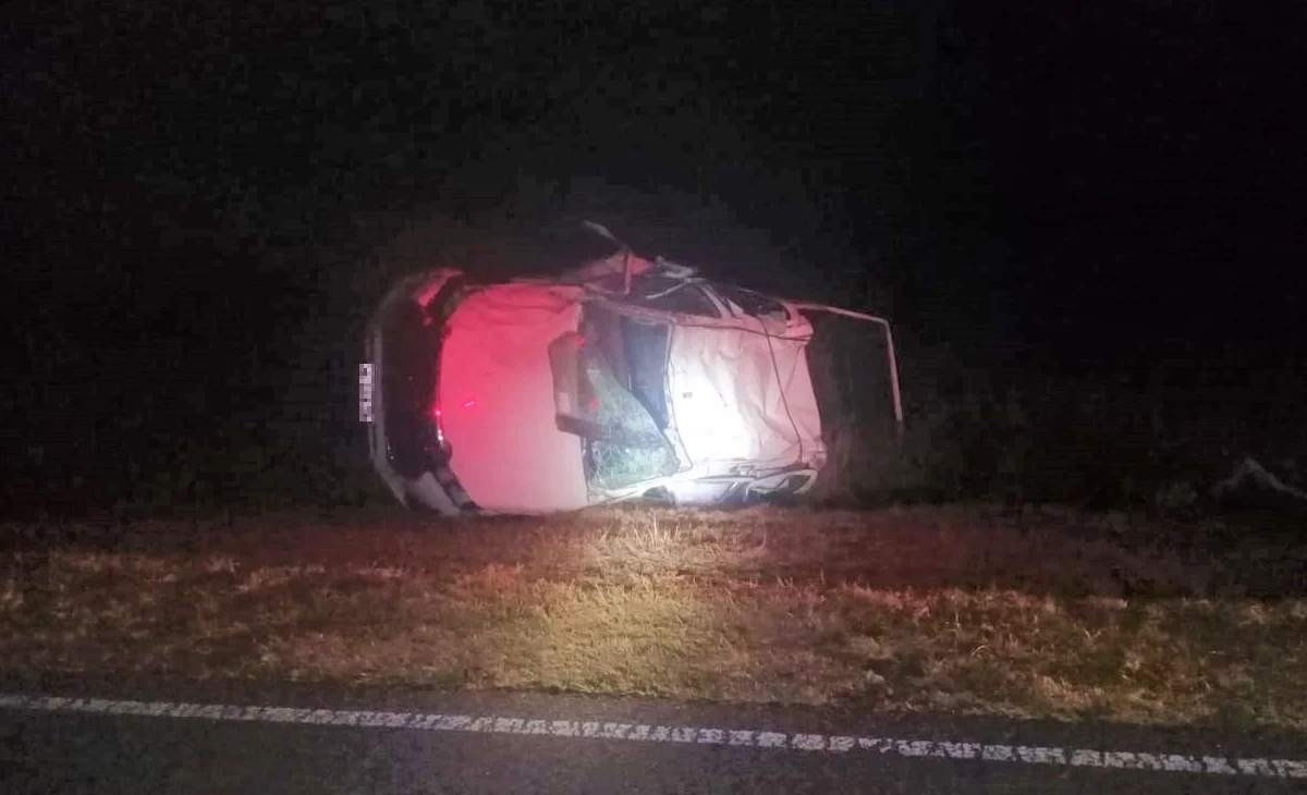 Vuelco y muerte de dos hombres en la ruta NÂº1