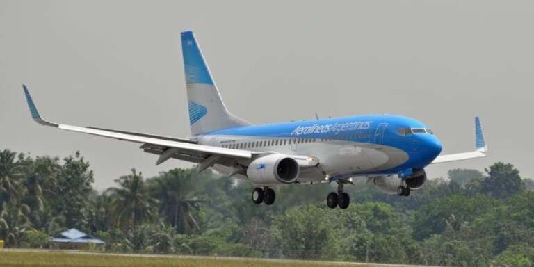 Aerolíneas argentinas transportó 1.250.000 personas en julio