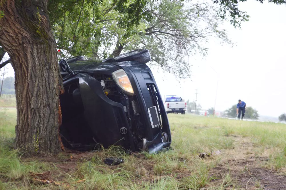 Victorica: Un vuelco produjo la primera víctima de muerte del año