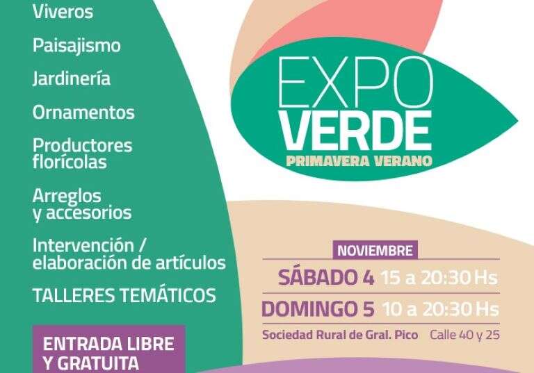 General Pico: Se viene un fin de semana a pura naturaleza con la Expo Verde en la Rural