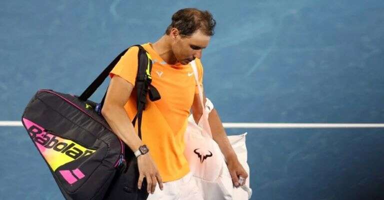 Tenis: Nadal puso en duda su participación en el Abierto de Australia tras derrota en Brisbane