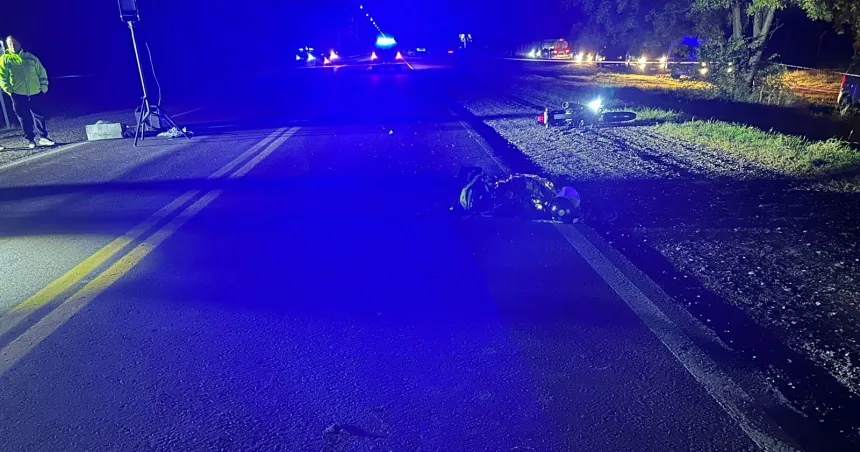 Falleció un motociclista tras chocar contra un caballo