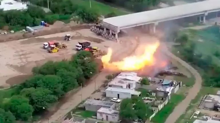 Córdoba: Explotó un gasoducto en Villa María y hay varios heridos