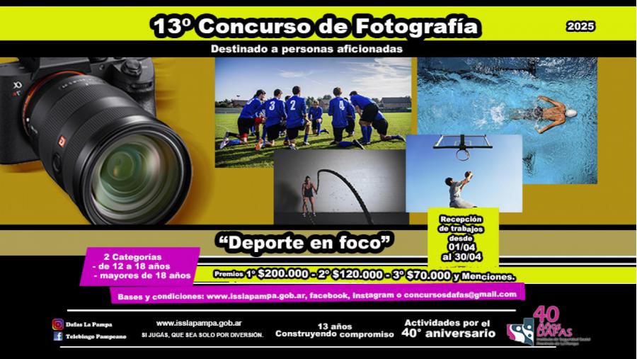 DAFAS lanza la 13Â° edición del concurso fotográfico “Deporte en foco”