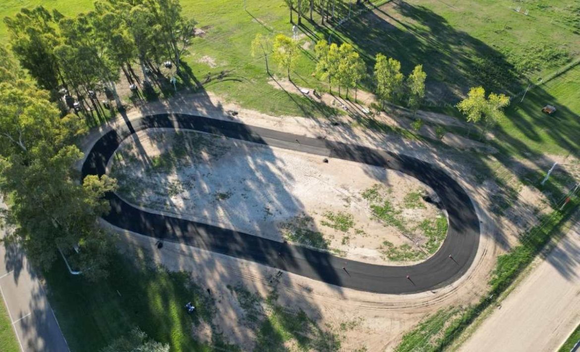 Villa Mirasol: inauguran la primera pista de patín carrera oficial de La Pampa