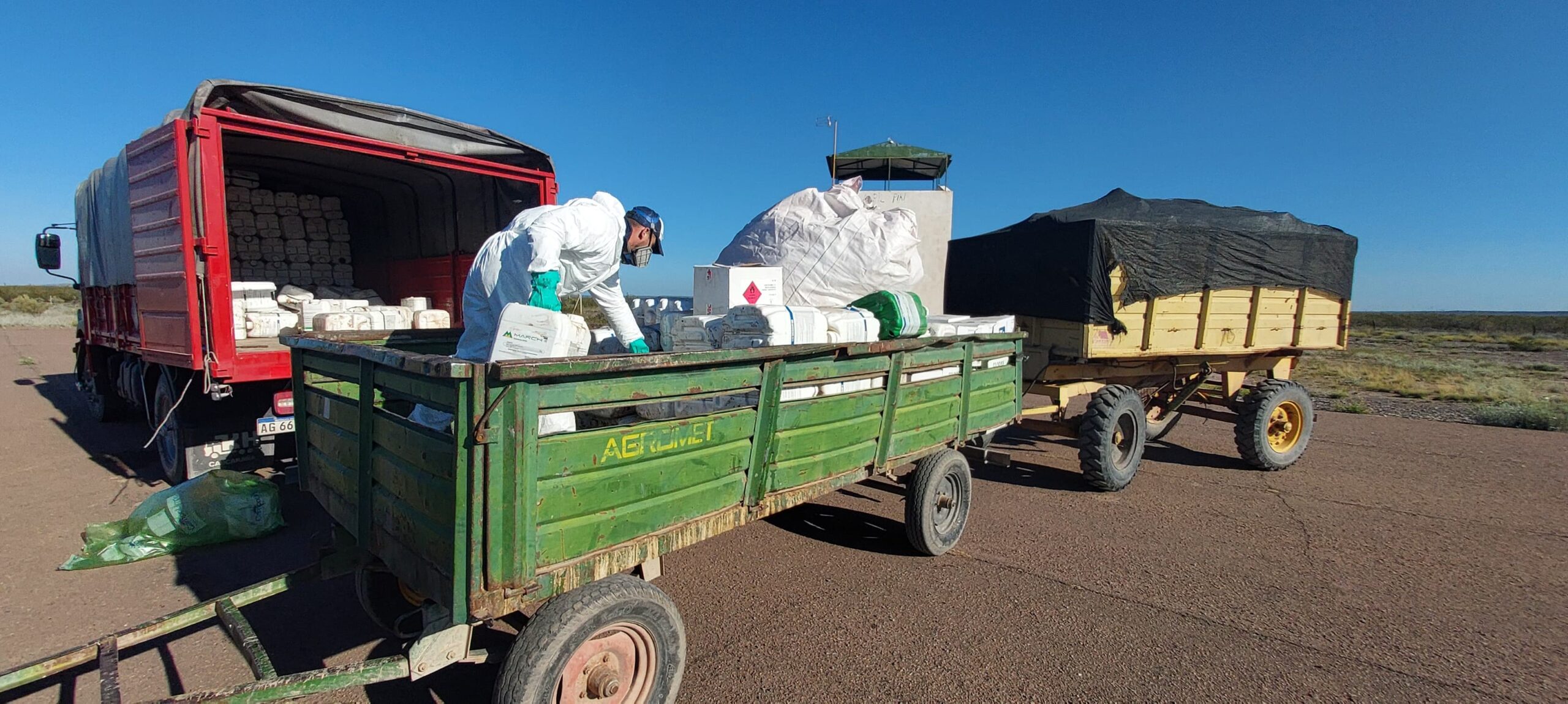 Se recolectaron 942 envases vacíos de fitosanitarios en la zona productiva de 25 de Mayo y Casa de Piedra