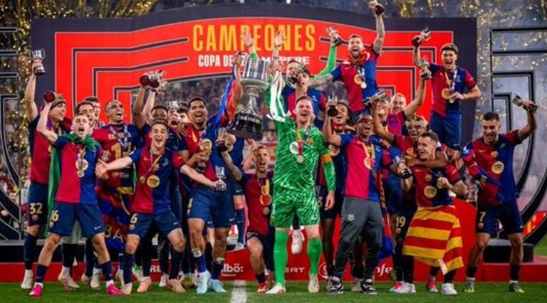 Fútbol: Barcelona se quedó con la Copa del Rey al vencer a Real Madrid en una final de infarto