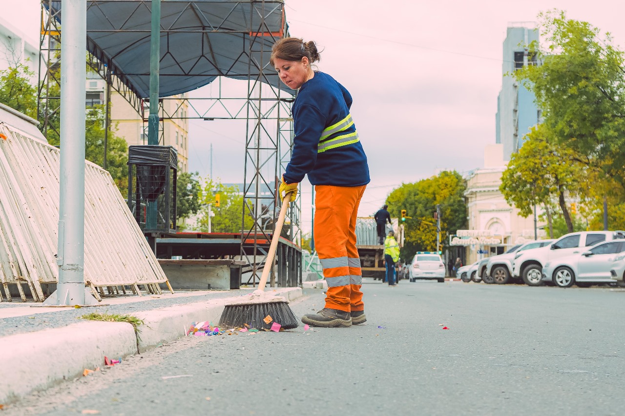 “A Pampa Traviesa”: el municipio realizó un operativo de limpieza post maratón
