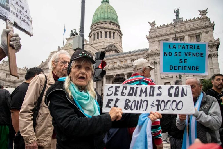 CABA: los jubilados encaran este miércoles una nueva protesta en el Congreso