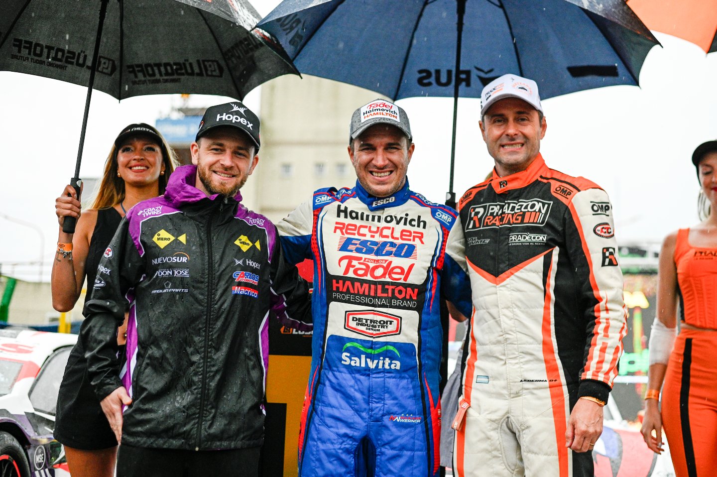 TC en La Pampa: Mariano Werner hizo la pole position en el medio de un temporal