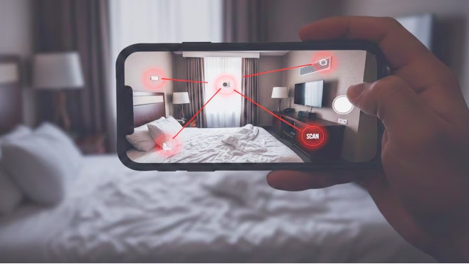 Cómo descubrir cámaras ocultas en habitaciones alquiladas u hoteles con tu smartphone