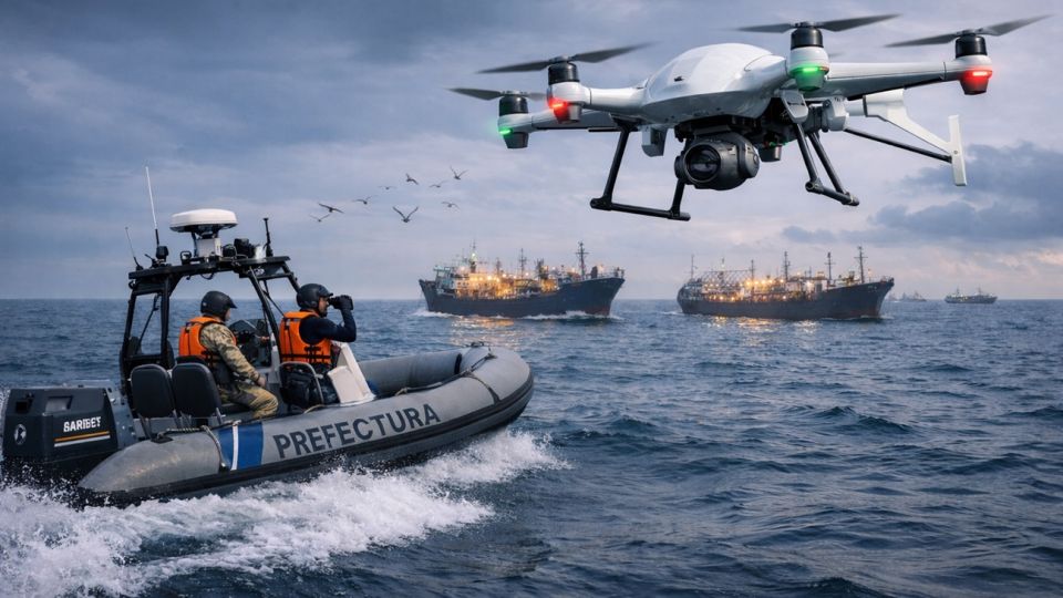 Tecnología en el mar: drones y control aéreo para frenar la pesca ilegal