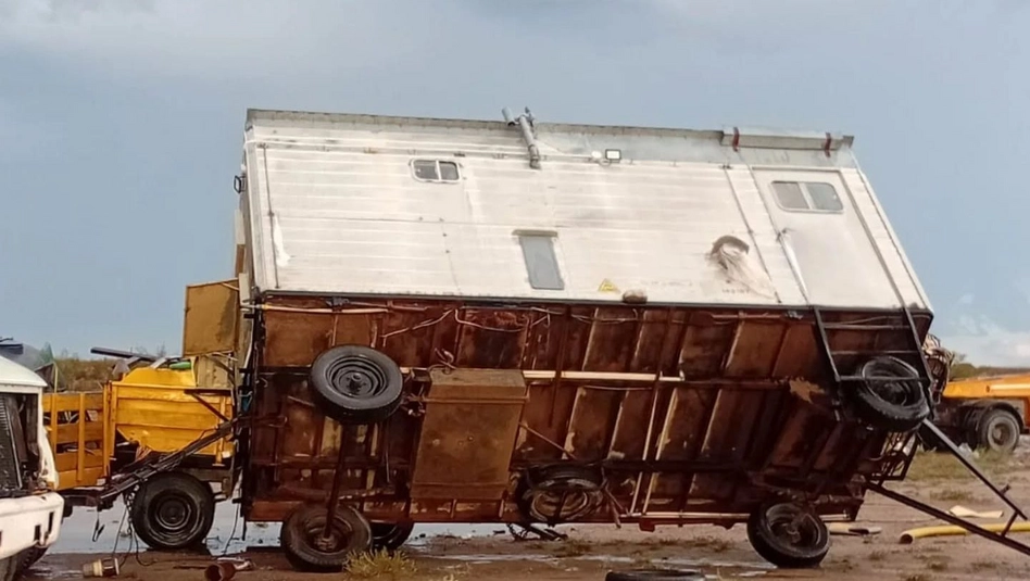 Limay Mahuida: el viento provocó serios destrozos en la zona