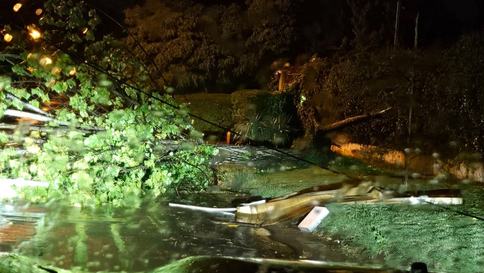 Fuerte temporal provocó destrozos en Santa Rosa y Toay
