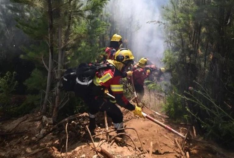 Chubut: los incendios no cesan y la Ruta Provincial N°71 está cortada
