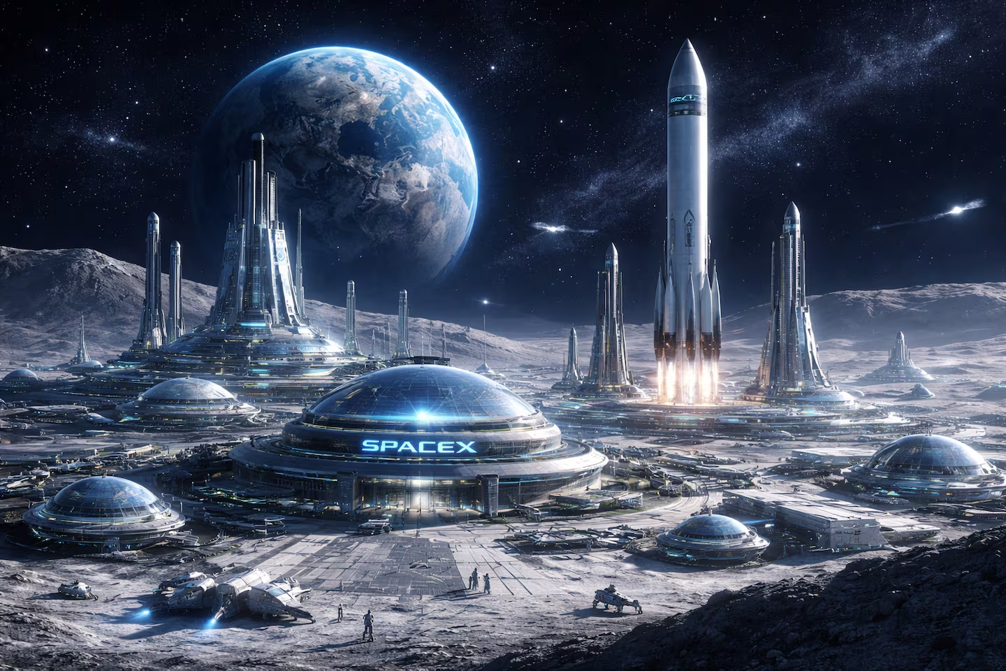 Elon Musk ahora quiere construir una ciudad en la Luna: “Es más rápido que en Marte”